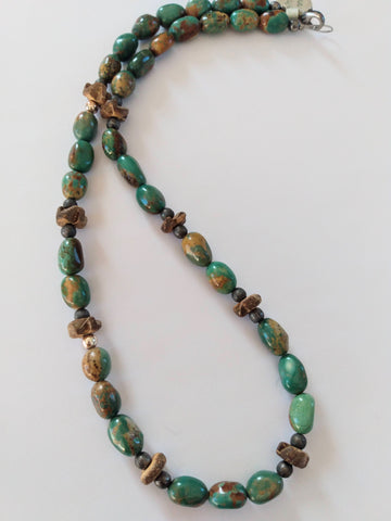 Necklace, Turquoise Arizona beads