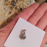 Pendant, Small Gem Setting in sterling silver