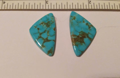 Cabochon, Turquoise pair