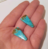 Cabochon, Turquoise pair