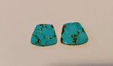 Cabochon, Turquoise pair