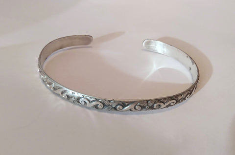 Bracelet, Sterling silver cuff