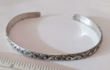 Bracelet, Sterling silver cuff