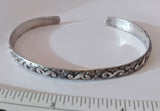 Bracelet, Sterling silver cuff